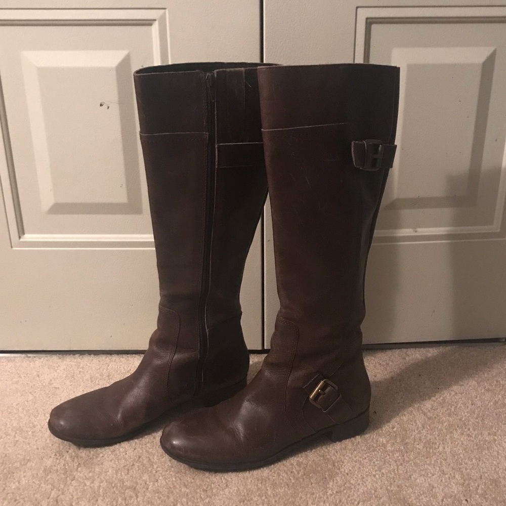 Nine West leather riding boots